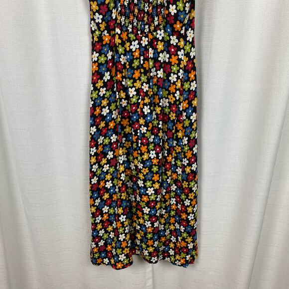 Reformation Crimini Black Multi Afternoon Floral Danica Slip Dress Sz.0 NWT - Picture 14 of 16